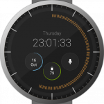 Pujie Black Android Wear Watch Face