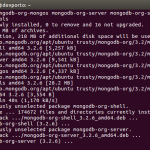 MongoDB Installation Progress