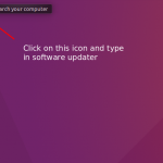 Click icon to start search in Ubuntu